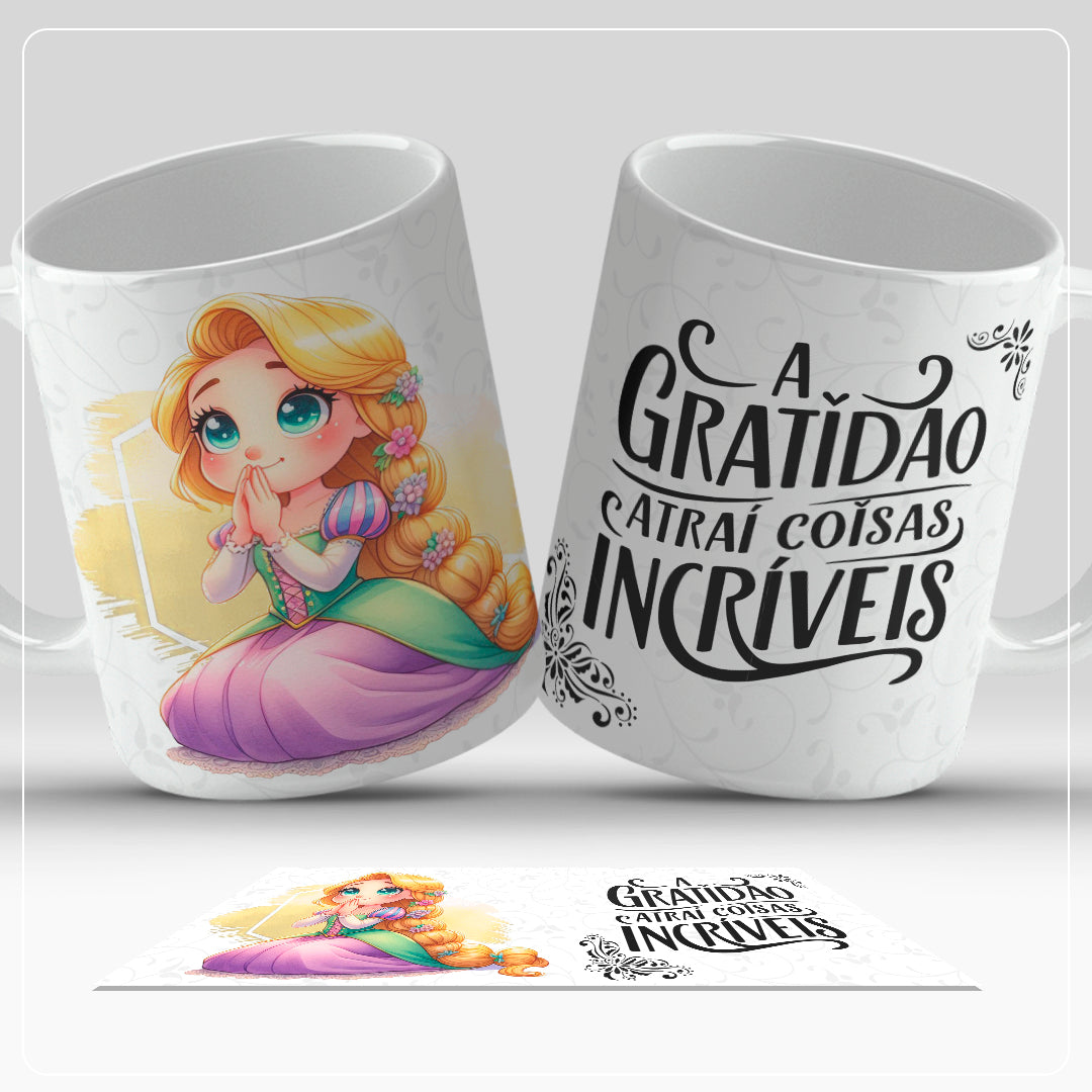 Caneca Personalizada (Coleção  Princesas Disney)